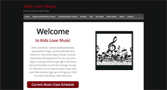 Desktop Screenshot of kidslovemusic.net