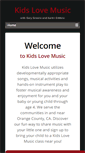 Mobile Screenshot of kidslovemusic.net